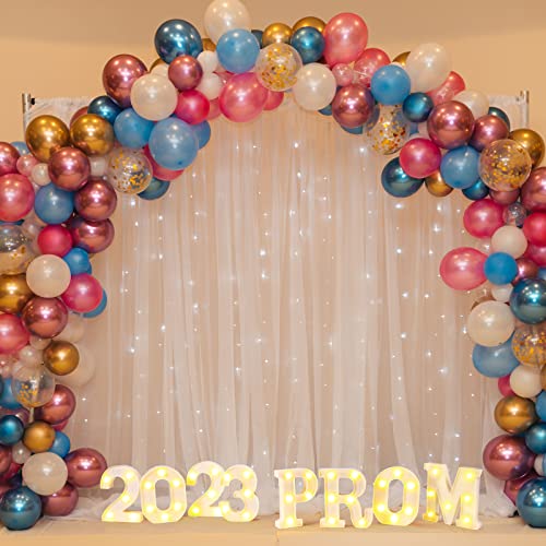 Woanger 8 Pieces Prom 2023 LED Marquee Letter Lights, Sign Light Up Marquee Numbers Letters 2023 Graduation Decorations Prom 2023 Table Top for 2023 Graduation Party Supplies, Battery Operated