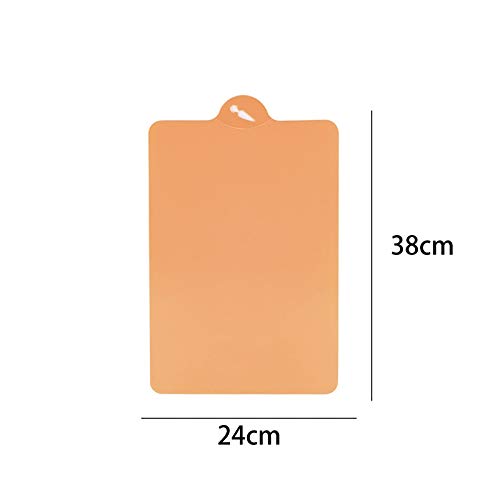 GULRUH Wood Cutting Boards for Kitchen, 39*25cm Flexible PP Plastic Non-slip Hanging Hole Cutting Board Food Slicing Cutting Board Kitchen Cooking Tool Cheese Board Durable And Non-greasy Kitchen Tool