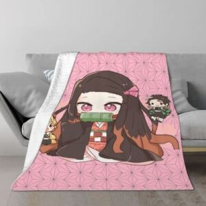 Anime Throw Blanket Flannel Fleece Soft Blankets Throws for Sofa Bed Light Living Room Bedroom Warm Blanket 40x50