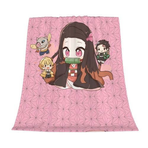 Anime Throw Blanket Flannel Fleece Soft Blankets Throws for Sofa Bed Light Living Room Bedroom Warm Blanket 40x50