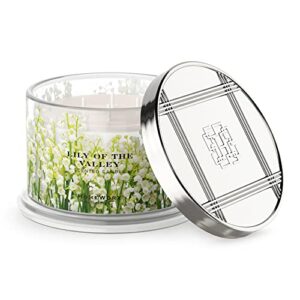 premium scented 4-wick candle, lily of the valley, homeworx by slatkin & co – 18 oz – long-lasting jar candle, 30-55 hours burn time – lily of the valley, hyacinth, jasmine & spring green leaves