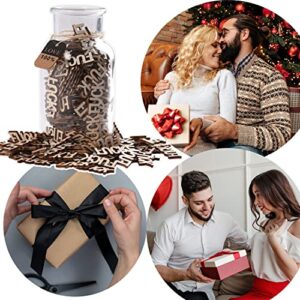 Wooden Fucks 200PCS, Bag of Fuck to Give DIY Jar of Fucks Mini Unfinished Wood Fuck Letters Funny Little Gift for Office Anniversary Birthday Valentines Day