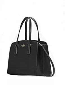 Kate Spade Perry Medium Leather Satchel (Black)