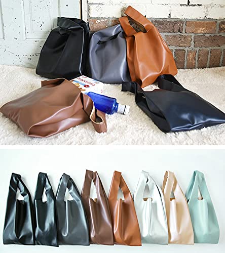 Women's Satchel Bag Small Clutch Cute PU Shoulder Bag Hobo Bag Solid Color Mini Purse