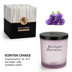 2 Pack Lavender Candles | Candles For Home Scented | 11.3 oz 100% Natural Soy Wax|70 Hours Burning Times | Aromatherapy Candles Gifts For Women Birthday Mom Best Friends | House Warming Gifts New Home