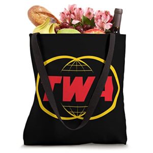 TWA Airlines Retro Vintage Flight Tote Bag