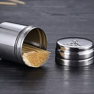 3 Pieces Shaker Seasoning Cans with Rotating Cover Steel seasoning Seasoning Bottle with Stainless Spice Shaker for Cooking Kitchen Gadget