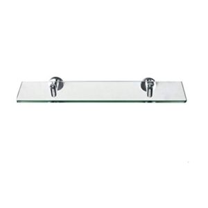 xjjzs wall mounted stainless steel bathroom shelf rack, glass shelves