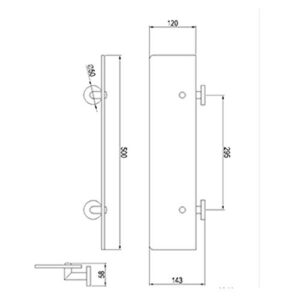 XJJZS Wall Mounted Stainless Steel Bathroom Shelf Rack, Glass Shelves