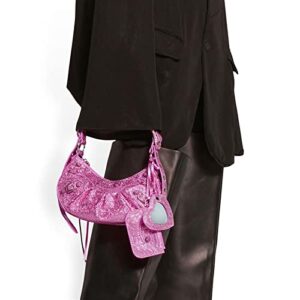 PRVDV Rucksack Backpack for Men Women's Messenger Bag Handbag Armpit Bag (Color : Rosyred)