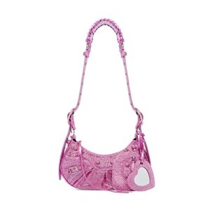 prvdv rucksack backpack for men women’s messenger bag handbag armpit bag (color : rosyred)