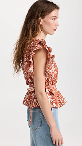 Ulla Johnson Women's Iyla Top, Orange Blossom, 6