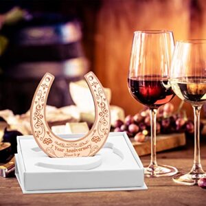 7 Year Anniversary Gifts for Him 7 Year Anniversary Wedding Gift for Couple 7 Years of Marriage Lucky Horseshoe Copper 7th Wedding Anniversary gifts for Him with Box Gifts for Men Him