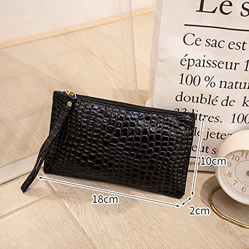 Fashion Women Artificial Leather Solid Color Underarm Phone Bag Envelope Bag Purse Clutch Bag Valentine's Day for Her