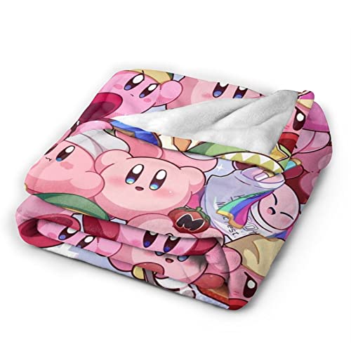 Cartoon Anime Throw Blanket, Flannel Blanket, Soft Lightweight Warm All-Season Blanket for Bed, Couch, Sofa 50"x40"