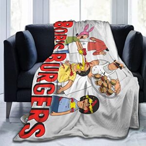 yeshop anime fleece throw blanket couch sofa soft warm flannel for traveling camping home bedding living room-60”x50”