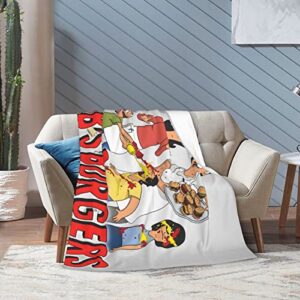 Yeshop Anime Fleece Throw Blanket Couch Sofa Soft Warm Flannel for Traveling Camping Home Bedding Living Room-60''x50''