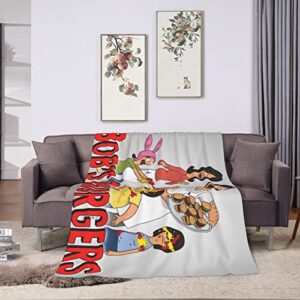 Yeshop Anime Fleece Throw Blanket Couch Sofa Soft Warm Flannel for Traveling Camping Home Bedding Living Room-60''x50''