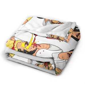 Yeshop Anime Fleece Throw Blanket Couch Sofa Soft Warm Flannel for Traveling Camping Home Bedding Living Room-60''x50''