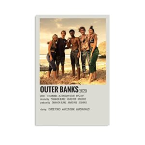 Outer Banks Poster 12x18inches Canvas Unframed Obx Poster Action-Adventure Mystery Teen Drama TV Series Painting For Teens Gift Poster For Room Aesthetic