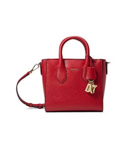 dkny valery small satchel bright red one size