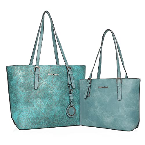 Women Handbags Set Tote Bag for Women Large and Medium Shoulder Bag Satchel Hobo 2pcs Purse Set MWC2-G052TQ