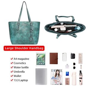 Women Handbags Set Tote Bag for Women Large and Medium Shoulder Bag Satchel Hobo 2pcs Purse Set MWC2-G052TQ