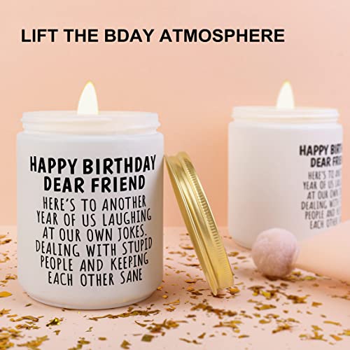 Birthday Gifts for Women Best Friends, Gifts for Friends Bestie, Friendship Gifts for Women Friends, Happy Birthday Gifts, Soy Wax Lavender Scent