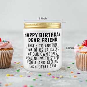 Birthday Gifts for Women Best Friends, Gifts for Friends Bestie, Friendship Gifts for Women Friends, Happy Birthday Gifts, Soy Wax Lavender Scent