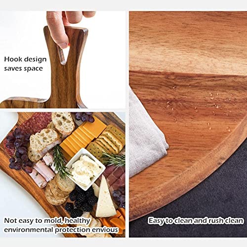 Wood Cutting Board Wood Kitchen Wood Rootstock Fruit Board with Board Cutting Cutting Handle Chopping D7l1 Board Wooden