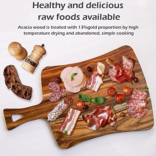 Wood Cutting Board Wood Kitchen Wood Rootstock Fruit Board with Board Cutting Cutting Handle Chopping D7l1 Board Wooden