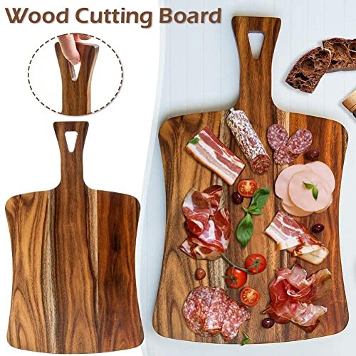 Wood Cutting Board Wood Kitchen Wood Rootstock Fruit Board with Board Cutting Cutting Handle Chopping D7l1 Board Wooden