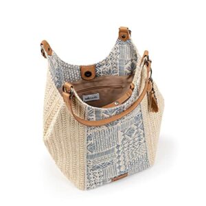 Sakroots Roma Straw Shopper, Lake Tribal Beauti