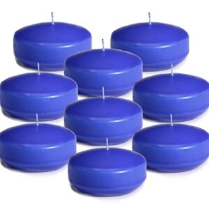 candlenscent unscented floating candles | large 2 inch – fits in 2 inch vase and above | navy blue | floats on water | pack of 12