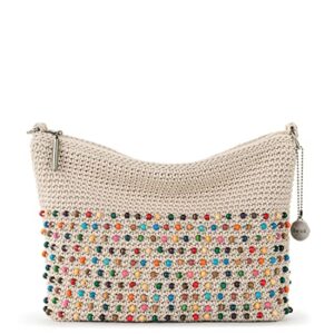 The Sak Lumi Hand-Crochet 3-in-1 Crossbody, Ecru Multi Beads