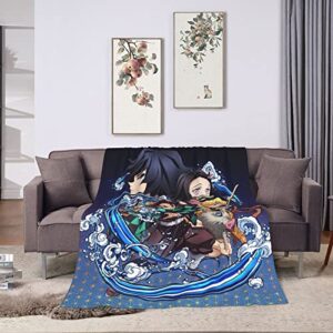 Anime Blanket Couch Throw Blanket Flannel Blankets for Couch Bed Living Room 50"X40"