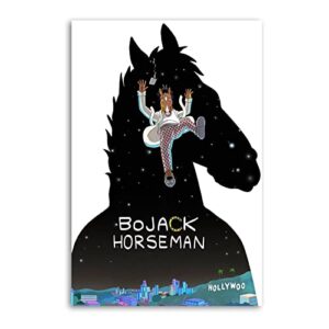 noblz bojack horseman canvas art poster and wall art picture print modern family bedroom decor posters 16x24inch(40x60cm)