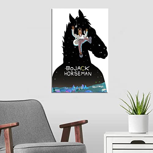 NOBLZ BoJack Horseman Canvas Art Poster and Wall Art Picture Print Modern Family Bedroom Decor Posters 16x24inch(40x60cm)