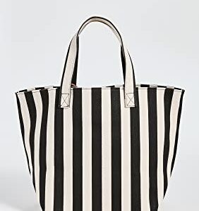 Little Liffner Women's Stripe Tote, Black/White, One Size