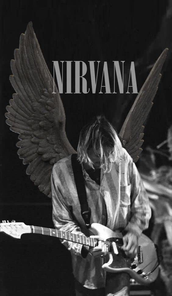 Poster Kurt Cobangel Nirvana Poster, Nirvana Art, Nirvana, Wall Posters, Decorative Posters, Holiday Gifts, Posters of Various Sizes (Frameless Paper) (Unframed Paper, 24x36)