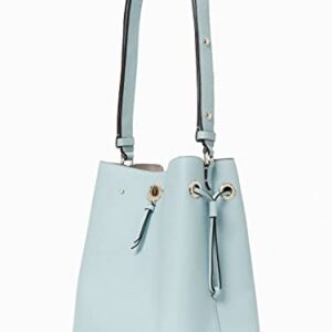 Kate Spade NY Marti Large Leather Bucket Bag Purse in Blue Glow