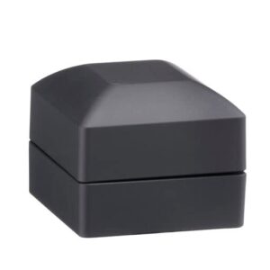 Allure - Luxury Earring Box With LED Light, Square Shaped Elegant Diamond Earring Case, For Unique Proposal, Engagement Or Wedding, Small, Black Velvet Interior Jewelry Display Gift Box.