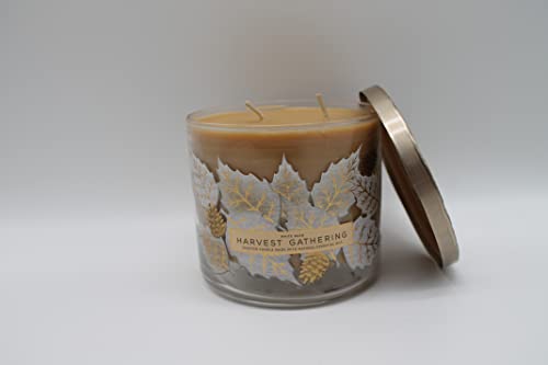 White Barn 3 wick candle Harvest Gathering compares to Bath and Body Works