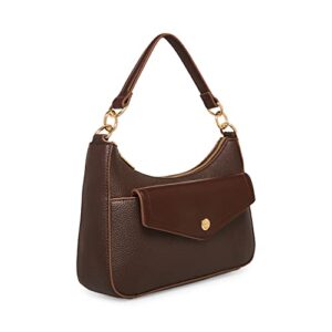 Anne Klein Womens Anne Klein W/ shoulder bag w pouch, Espresso/Espresso/Milk Choc-drk Choc, One Size US