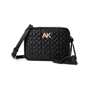 Anne Klein Quilted Camera Crossbody Black One Size