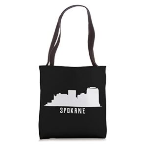 spokane skyline tote bag