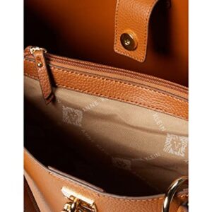 Anne Klein Lock Tote, Saddle/Saddle