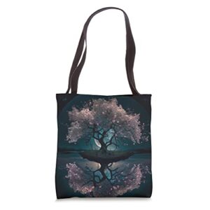 Tree of Life - Cherry Blossom Tote Bag