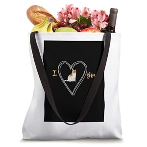 Tote Bag. I Heart (cat) you! Tote Bag