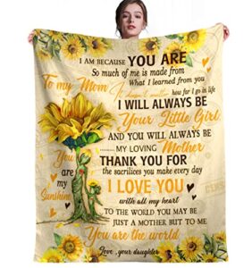 miryoku mom blanket,gifts for mom from daughter,blanket for mom gifts,to my best mom ever blanket dear mom birthday gift, i love you mom blanket as presents from son-50 × 60″